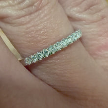 Load and play video in Gallery viewer, White Gold Diamond Band - Product Code - G896
