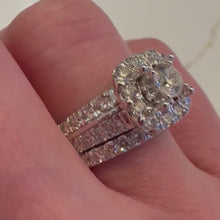 Load and play video in Gallery viewer, Two Carat Diamond Bridal Set - Product Code - G928
