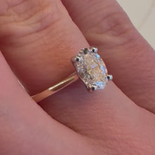 Load and play video in Gallery viewer, One Carat Oval Lab Diamond Ring - Product Code - LB18
