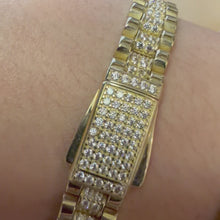 Load and play video in Gallery viewer, Designer Yellow Gold Stone Set Bracelet - Product Code - C330
