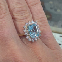Load and play video in Gallery viewer, Blue Topaz Ring - Product Code - H296
