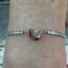 Load and play video in Gallery viewer, Nomination Rose Moon Bracelet with Stone
