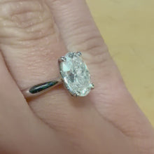 Load and play video in Gallery viewer, Two Carat Oval Lab Diamond Ring - Product Code - C42884
