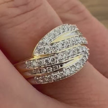 Load and play video in Gallery viewer, Diamond Designer Band Ring - Product Code - G864
