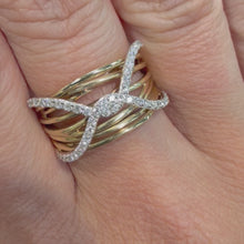 Load and play video in Gallery viewer, Designer Diamond Set Band Ring - Product Code - A320
