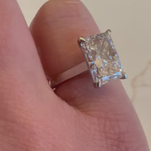 Load and play video in Gallery viewer, Three Carat Platinum Lab Diamond Ring - Product Code - LB20
