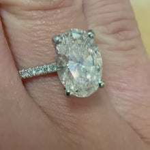 Load and play video in Gallery viewer, 18ct White Gold 3 Carat Lab Diamond Ring - Product Code - C42870
