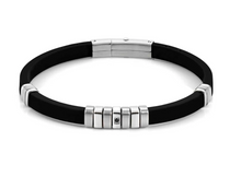 Load image into Gallery viewer, CITY BRACELET IN SILICON AND STAINLESS STEEL - Product Code - 028805 001

