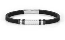 Load image into Gallery viewer, CITY BRACELET WITH BLACK CUBIC ZIRCONIA - Product Code - 028809 015
