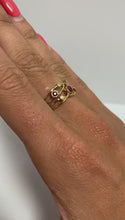 Load and play video in Gallery viewer, Ruby &amp; Diamond Yellow Gold Ring - Product Code - A764
