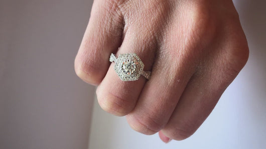Diamond White Gold One Carat Ring video