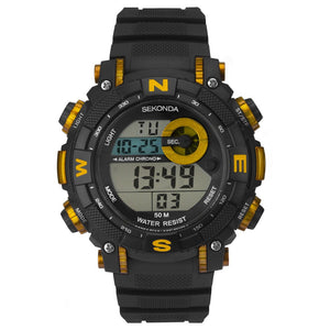 Sekonda Men’s Black Strap Digital Sports Watch - Product Code - 1526