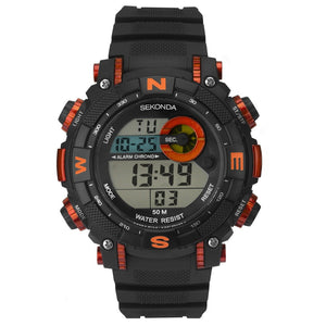 Sekonda Men’s Black Strap Digital Sports Watch - Product Code - 1527