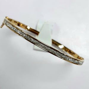 9ct Yellow Gold Hallmarked Ladies Bangle - Product Code - J553