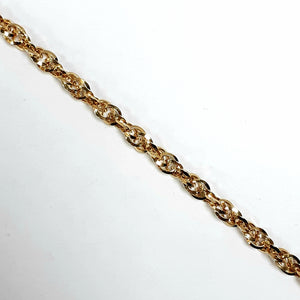 9ct Yellow Gold Hallmarked Ladies Bracelet - Product Code - VX987