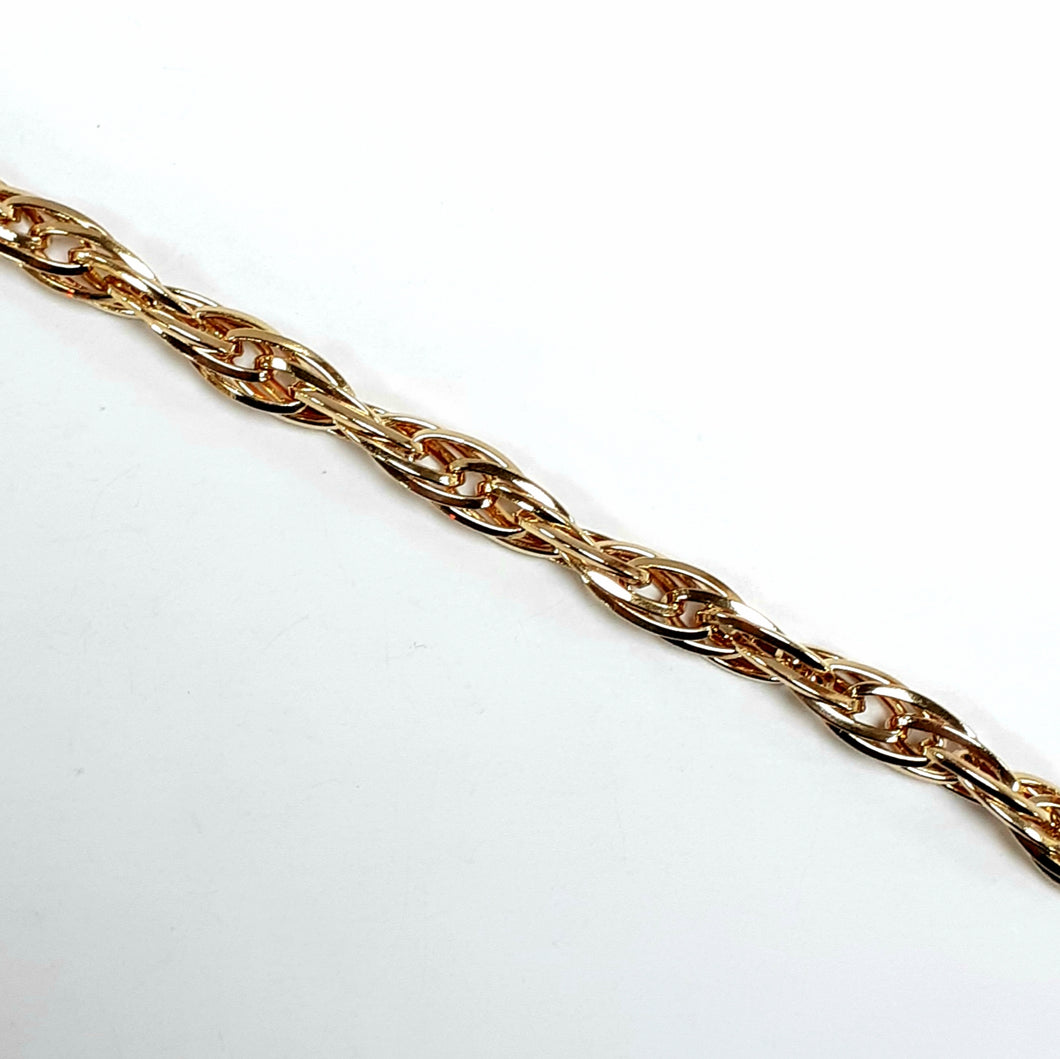 9ct Yellow Gold Hallmarked Ladies Bracelet - Product Code - VX988