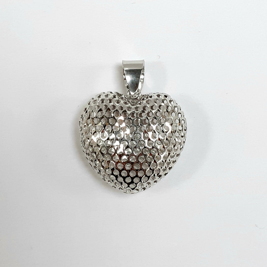 9ct White Gold Hallmarked Pendant - Product Code - VX294