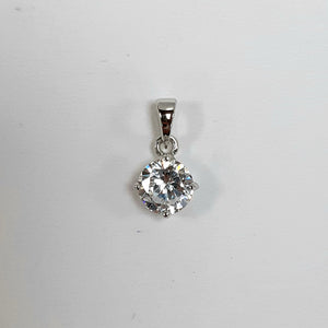 9ct White Gold Hallmarked Pendant - Product Code - F207