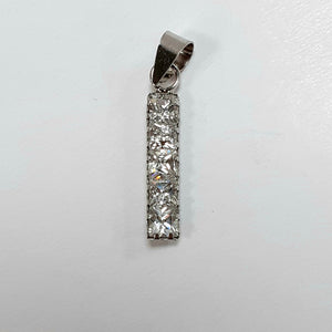 9ct White Gold Hallmarked Pendant - Product Code - F102