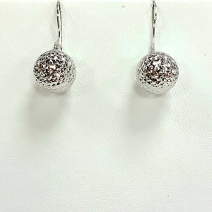 9ct White Gold Hallmarked Earrings - Product Code - VX803
