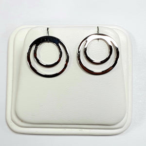 9ct White Gold Hallmarked Earrings - Product Code - VX413