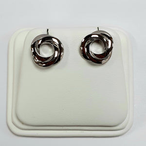 9ct White Gold Hallmarked Earrings - Product Code - C579