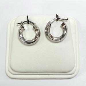 9ct White Gold Hallmarked Earrings - Product Code - VX860