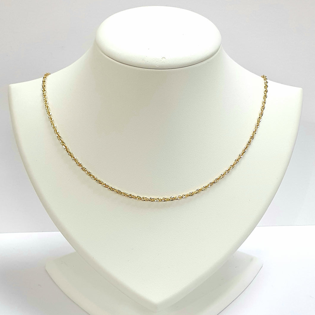 9ct Yellow Gold Hallmarked Chain - Product Code - VX977