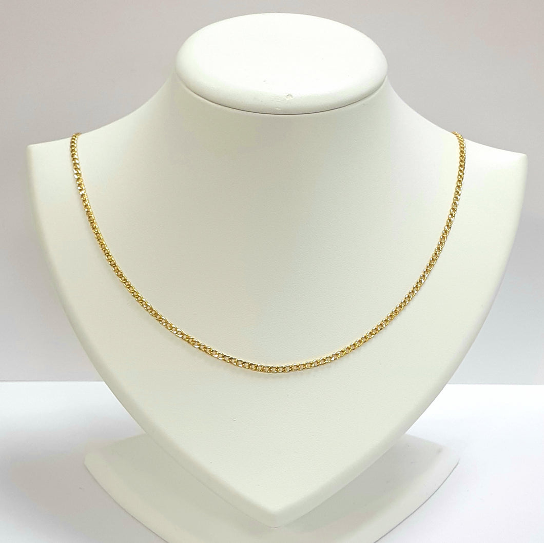 9ct Yellow Gold Hallmarked Chain - Product Code - VX214