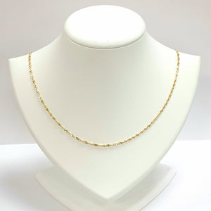 9ct Yellow Gold Hallmarked Chain - Product Code - VX938