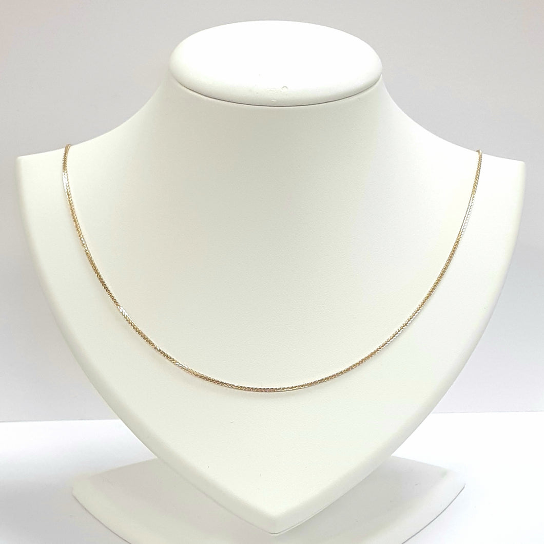 9ct Yellow Gold Hallmarked Chain - Product Code - U700