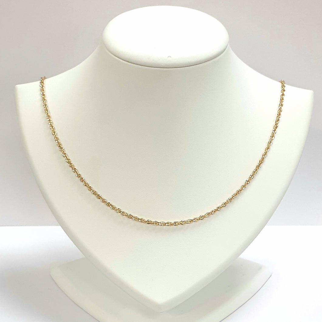 9ct Yellow Gold Hallmarked Chain - Product Code - VX978