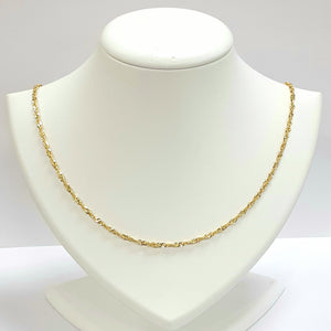 9ct Yellow Gold Hallmarked Chain - Product Code - VX951