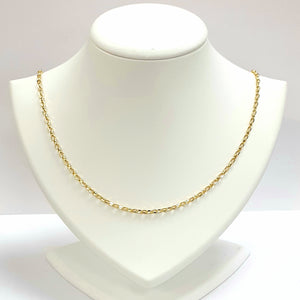 9ct Yellow Gold Hallmarked Chain - Product Code - VX934