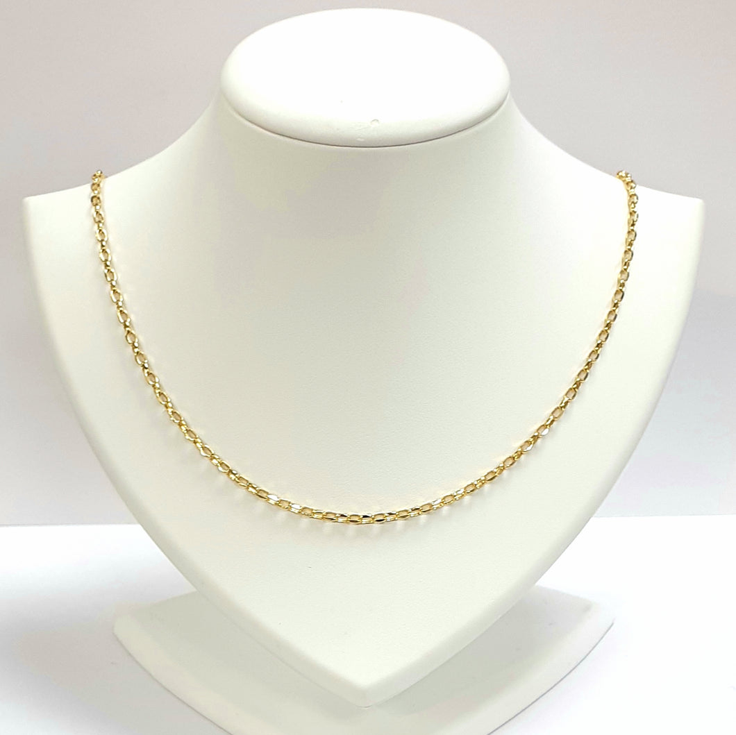 9ct Yellow Gold Hallmarked Chain - Product Code - VX934
