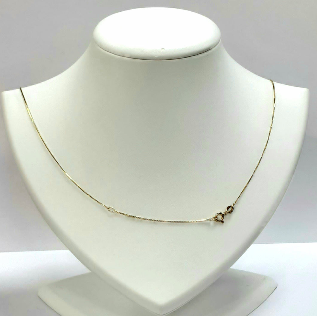 9ct Yellow Gold Hallmarked Chain - Product Code - VX959