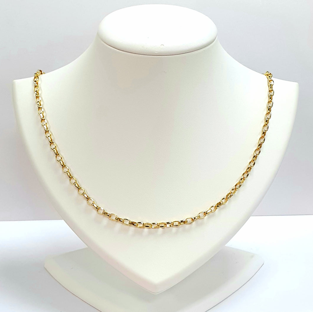 9ct Yellow Gold Hallmarked Chain - Product Code - VX90