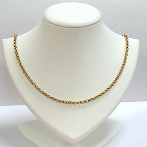 9ct Yellow Gold Hallmarked Chain - Product Code - VX87