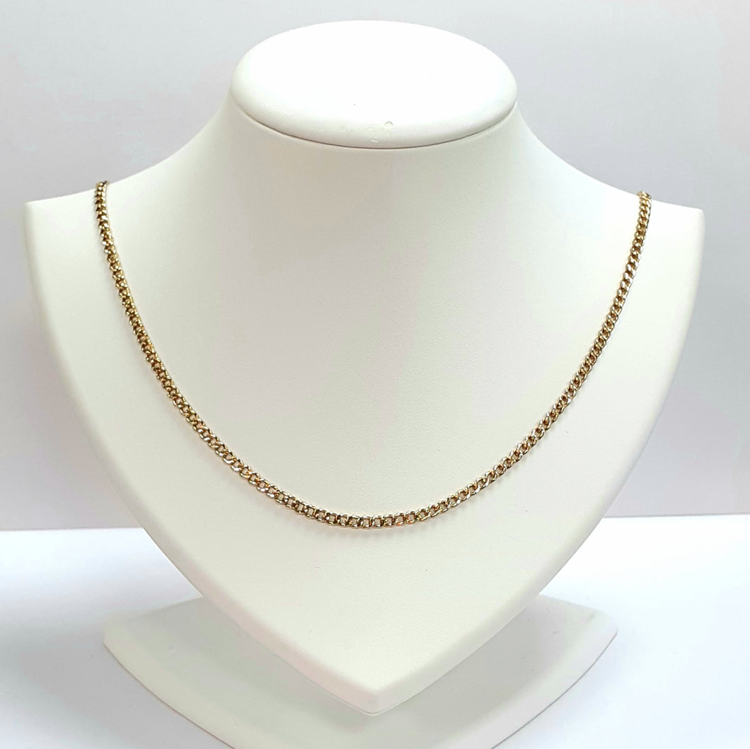 9ct Yellow Gold Hallmarked Chain - Product Code - VX86