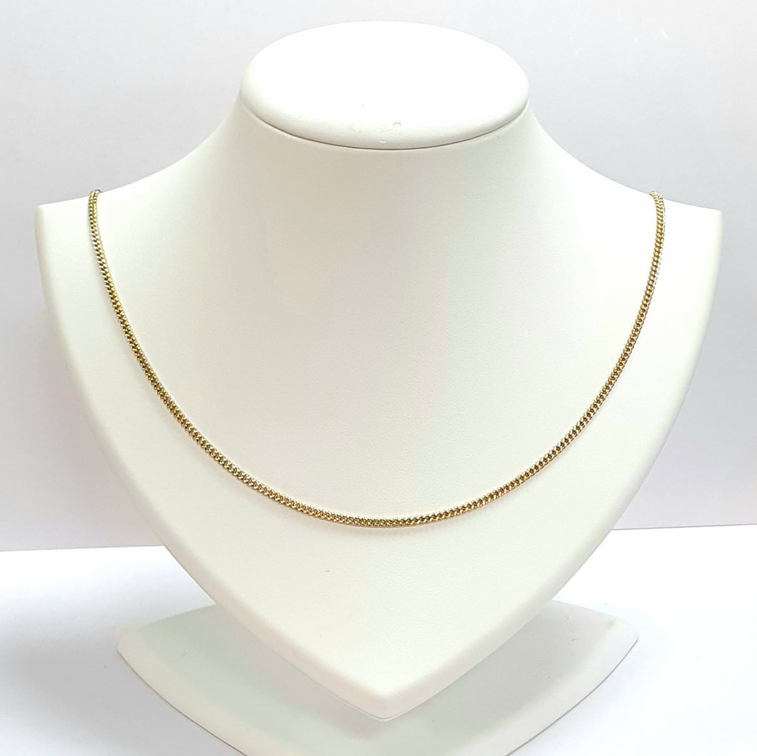 9ct Yellow Gold Hallmarked Chain - Product Code - U725