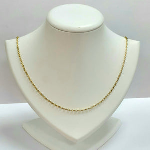 9ct Yellow Gold Hallmarked Chain - Product Code - VX957