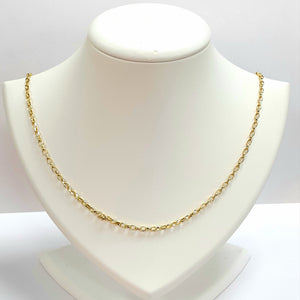 9ct Yellow Gold Hallmarked Chain - Product Code - VX955