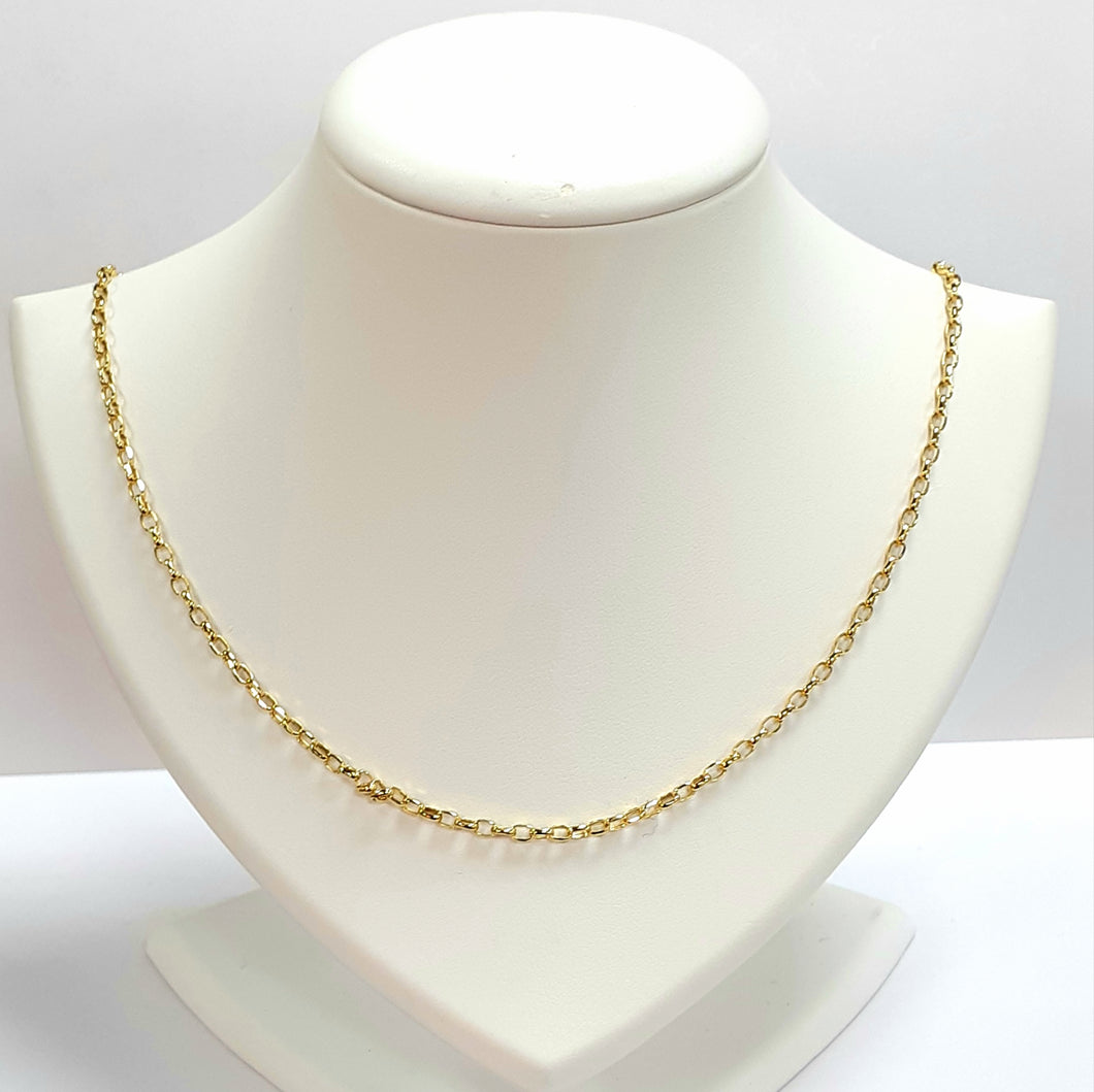 9ct Yellow Gold Hallmarked Chain - Product Code - VX955