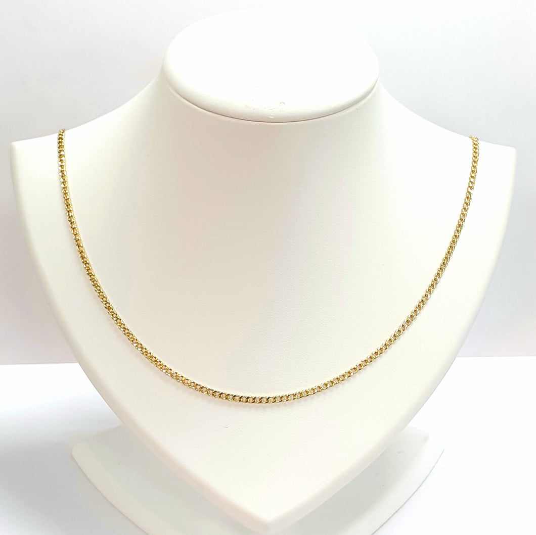 9ct Yellow Gold Hallmarked Chain - Product Code - VX215