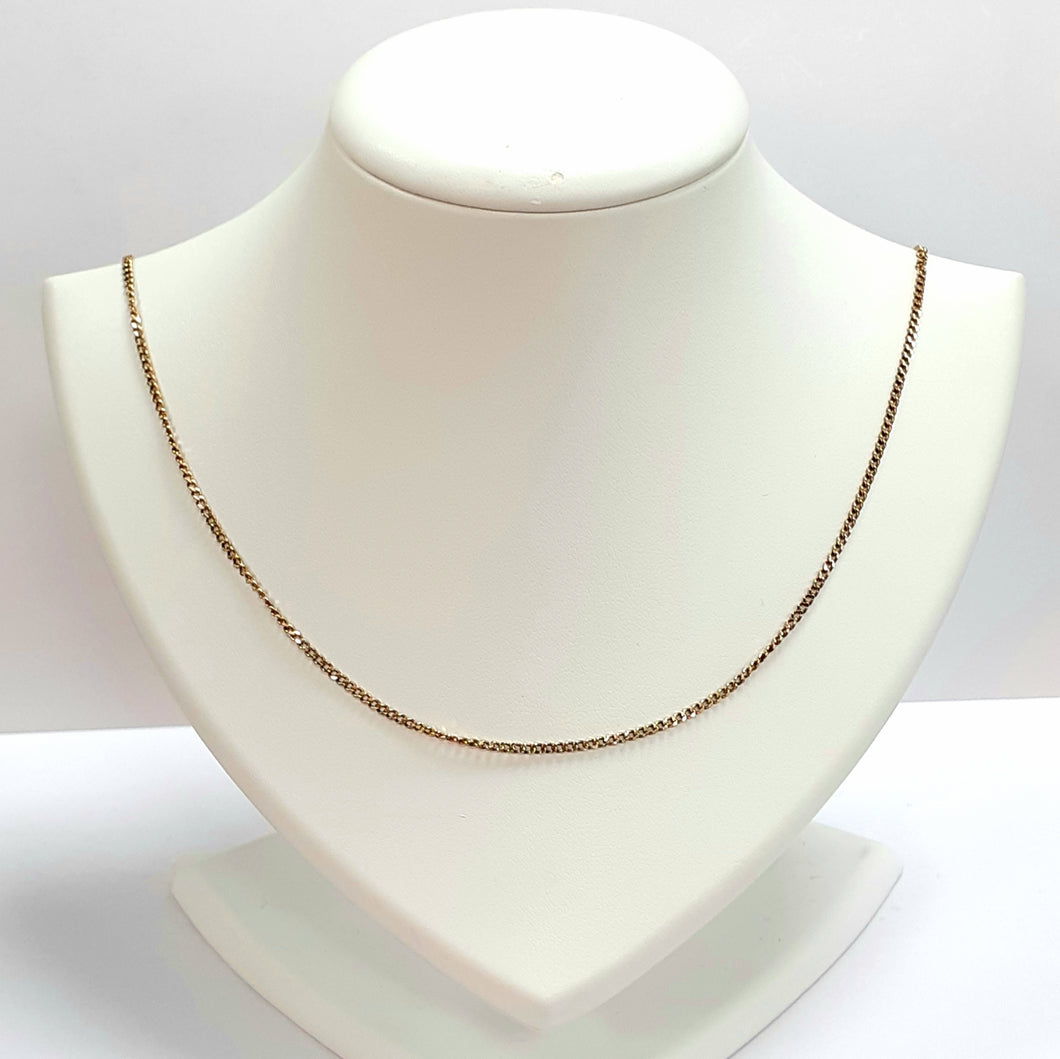 9ct Yellow Gold Hallmarked Chain - Product Code - VX37