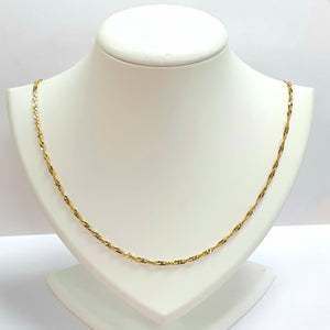 9ct Yellow Gold Hallmarked Chain - Product Code - VX52