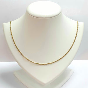 9ct Yellow Gold Hallmarked Chain - Product Code - U727