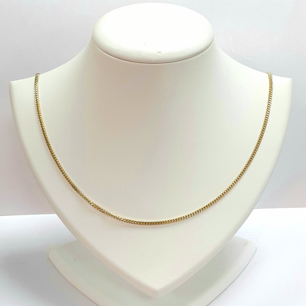 9ct Yellow Gold Hallmarked Chain - Product Code - U727
