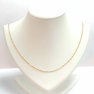 9ct Yellow Gold Hallmarked Chain - Product Code - VX49