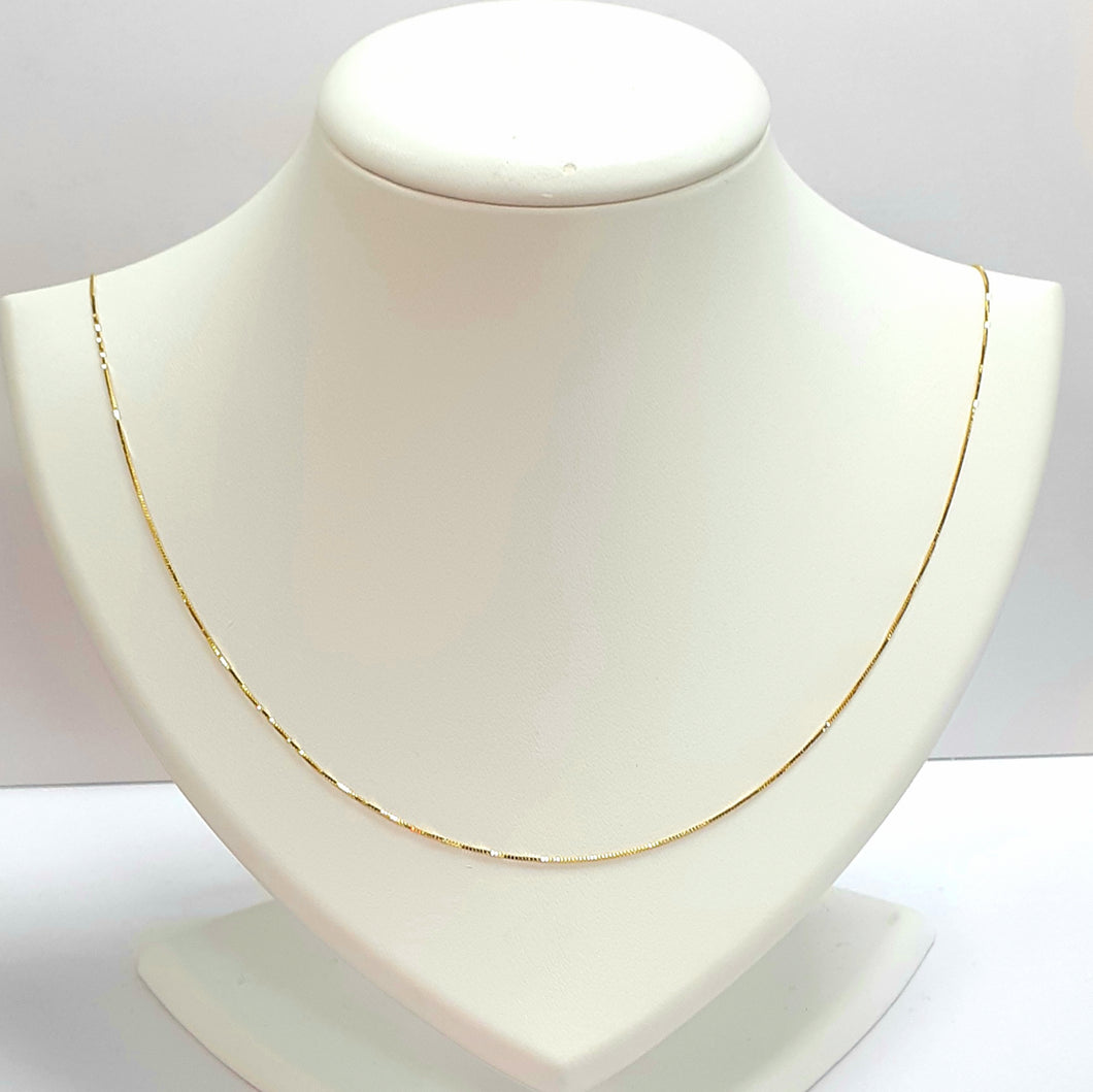 9ct Yellow Gold Hallmarked Chain - Product Code - VX965
